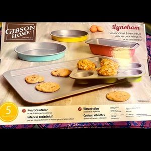 Gibson Home Multi-Color Nonstick Steel Bakeware Set